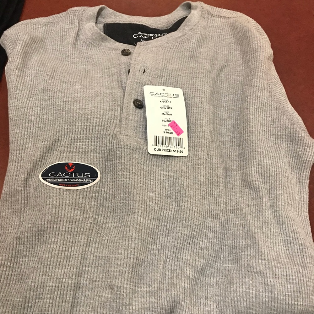 Cactus long sleeve gray